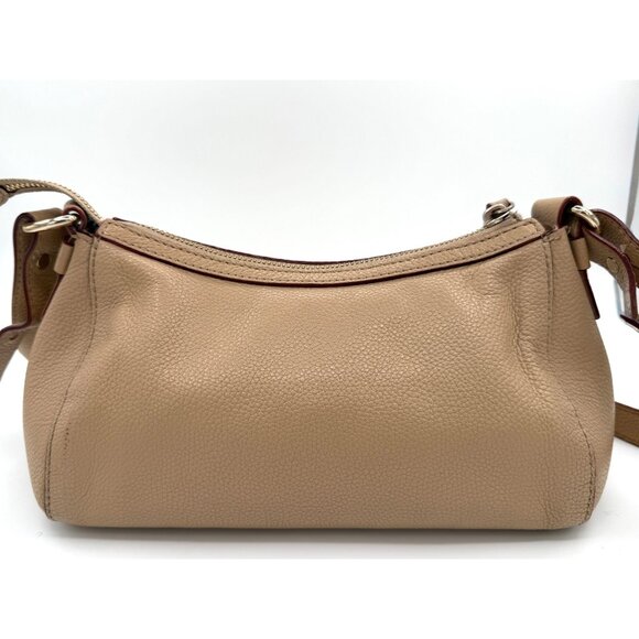 Kate Spade New York Pebbled Leather Crossbody Bag Taupe Beige Gold Hardware - Picture 4 of 11